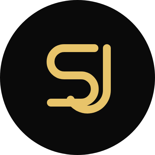 Gold auf Schwarz · rund – Sasha Justmann