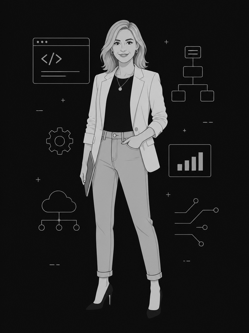 Avatar Annika (Schwarz-Weiß) – Sasha Justmann